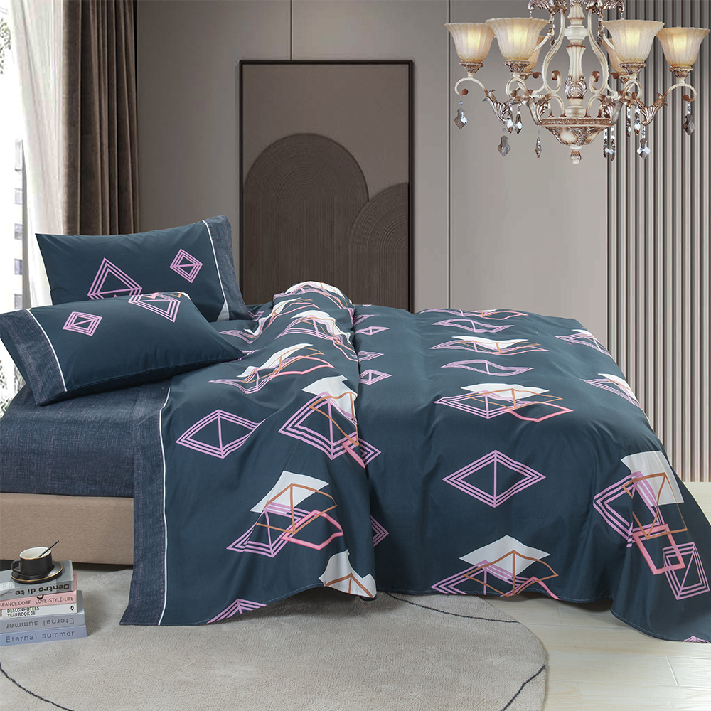 99,99% polyester twill sprider tryckt 4 st sängark