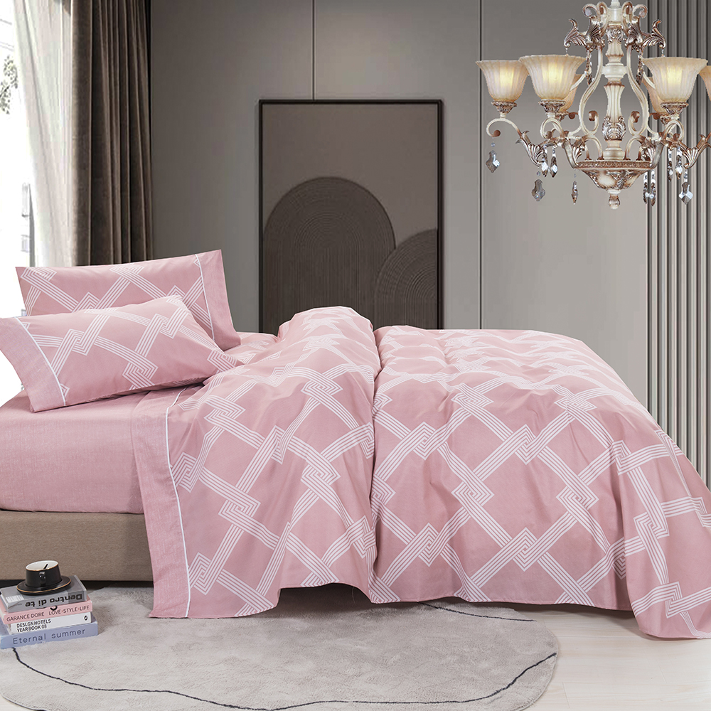 99,99% polyester twill sprider tryckt 4 st sängark